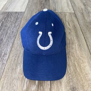 Men's INDIANAPOLIS COLTS Blue White Embroidered Strapback Hat Cap NFL FOOTBALL